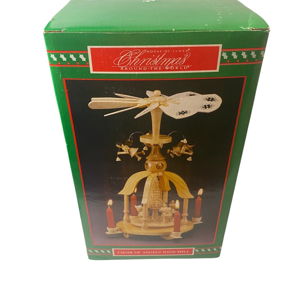 House of Lloyd Christmas Around the World Choir of Angels Wood Wind Mill Xmas